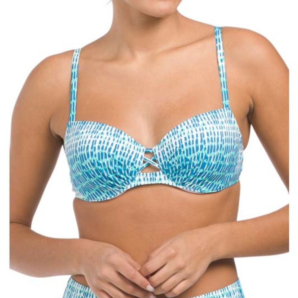 NWT Chantelle Underwire Printed One-piece Swimsuit 32 DD